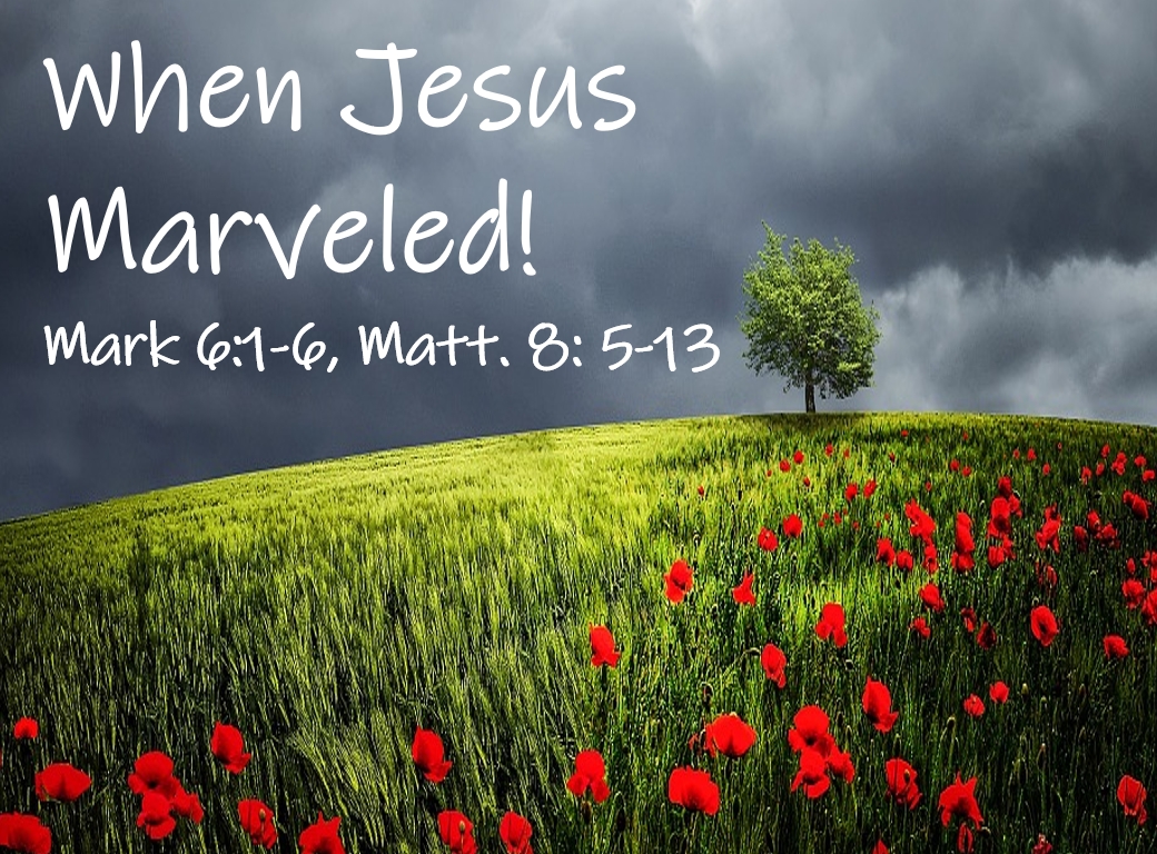 When Jesus Marveled
